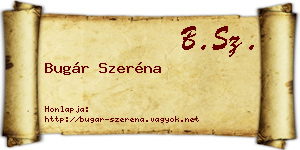 Bugár Szeréna névjegykártya